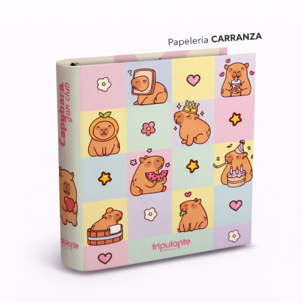 Carpetas 3 anillos " CAPYBARA FAN " Tripulante