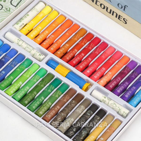 Pasteles al Oleo - Maries x 36 colores + Porta-Crayon
