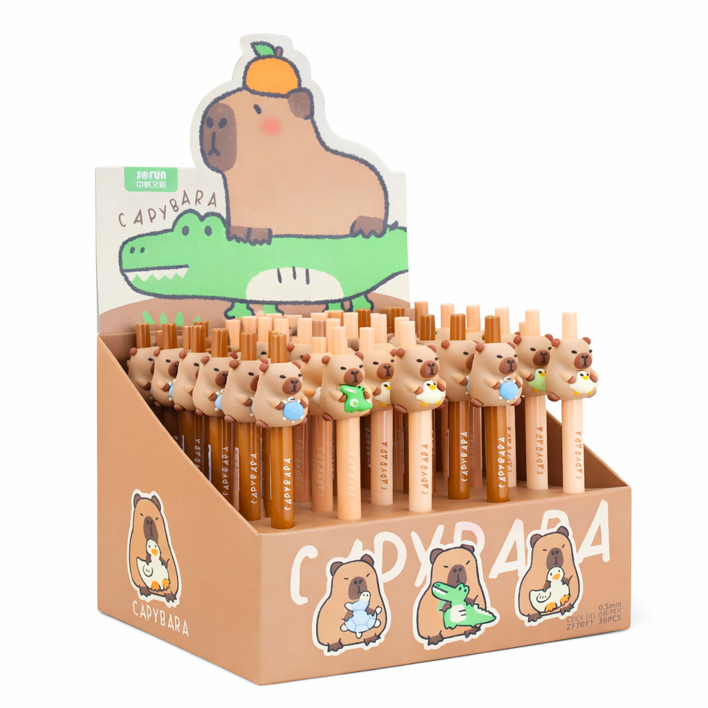 Lapiceras - Capybara -  Retractil (Tinta Azul)