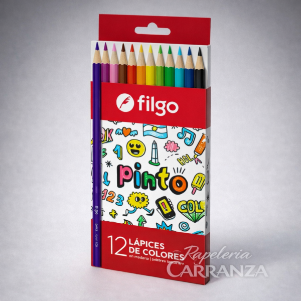 Lapices Filgo x 12 Largos Pinto