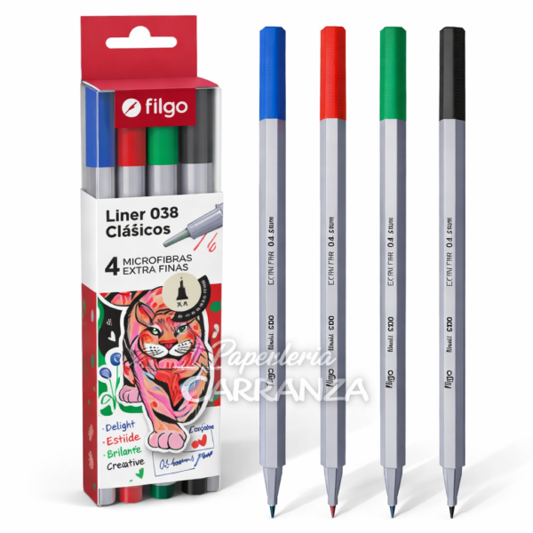 Microfibras Filgo x 4 (Clasicos) 0.4mm