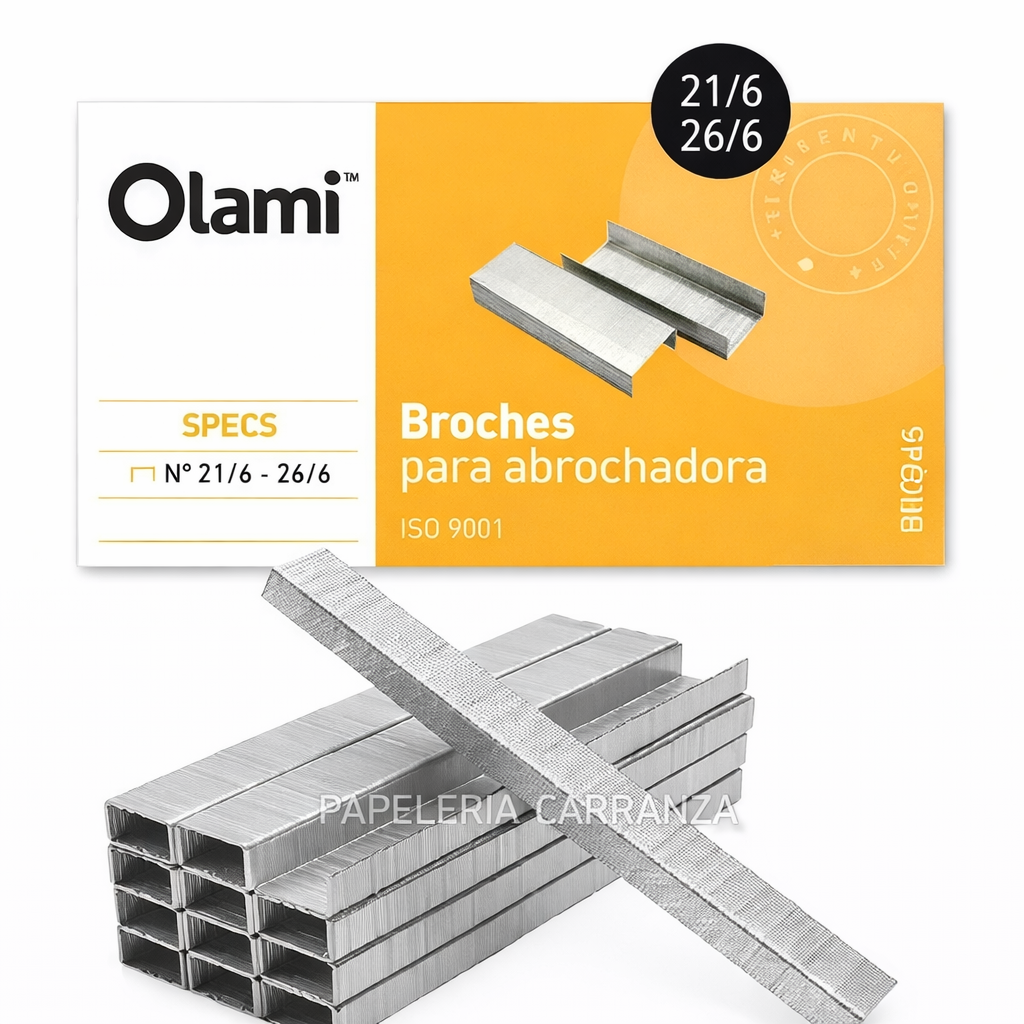 BROCHES PARA ABROCHADORA " OLAMI " 21/6 - 26/6