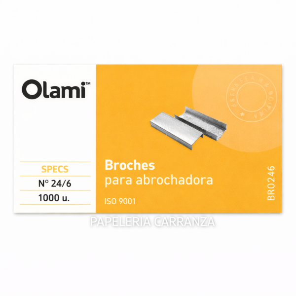 BROCHES PARA ABROCHADORA " OLAMI " 24/6