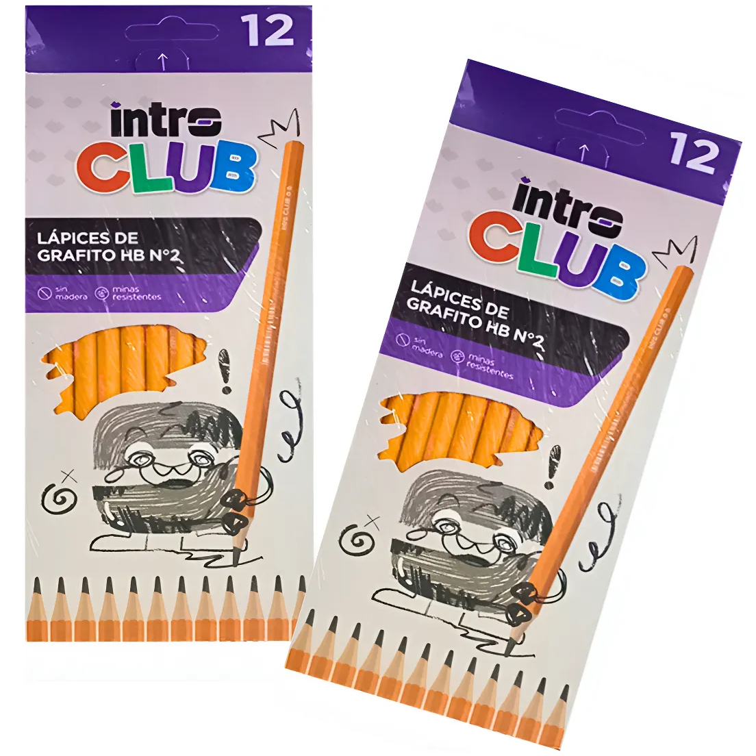 Lapiz Negro "INTRO" Grafito // CAJA X 12 //