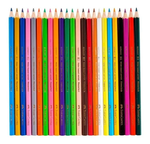 Lapices Faber Castell x 24 + Sacapuntas de ¡Regalo!