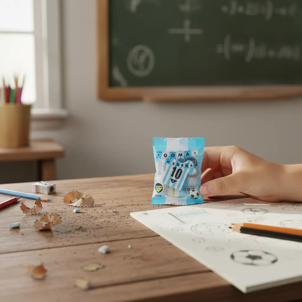 Goma de Borrar Pizzini - Camiseta de Futbol Argentina -  P/ Lapiz x unidad