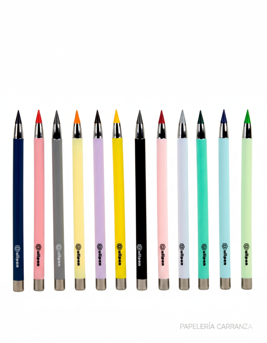 Lapices Infinitos * ULIPEN * x 12 Largos Ecologicos c/ g0ma de b0rrar ETERNAL