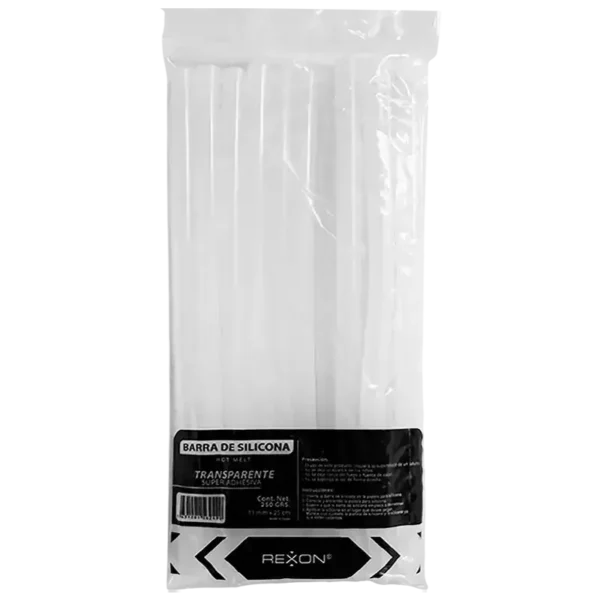 PAQUETE DE BARRAS DE SILICONA GRUESA - x 10 UNIDADES - 25 cm REXON