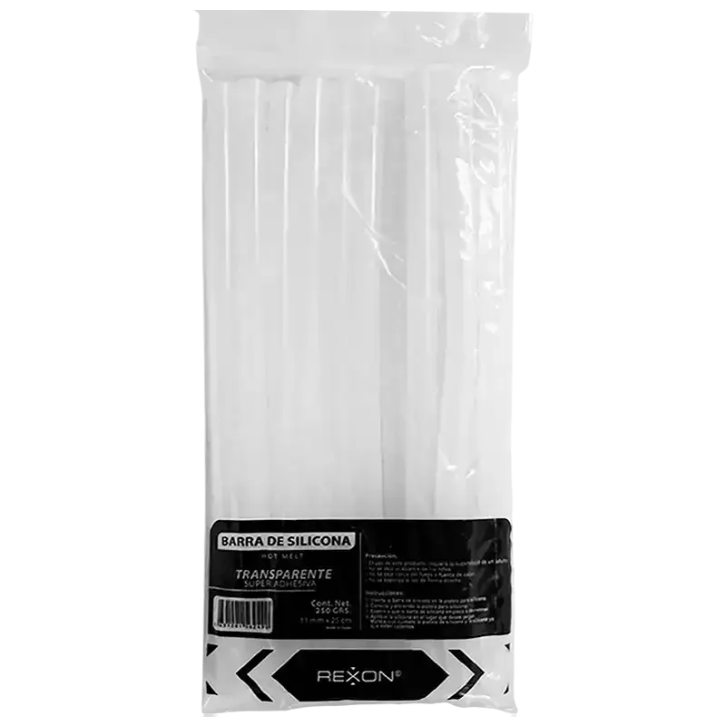 PAQUETE DE BARRAS DE SILICONA GRUESA - x 10 UNIDADES - 25 cm REXON