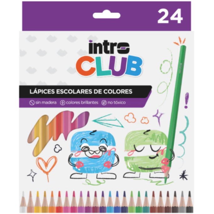 Lapices *INTRO CLUB* x 24 Largos