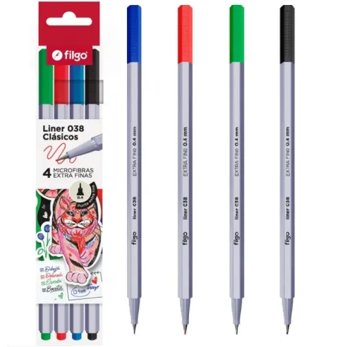 Microfibras Filgo x 4 (Clasicos) 0.4mm