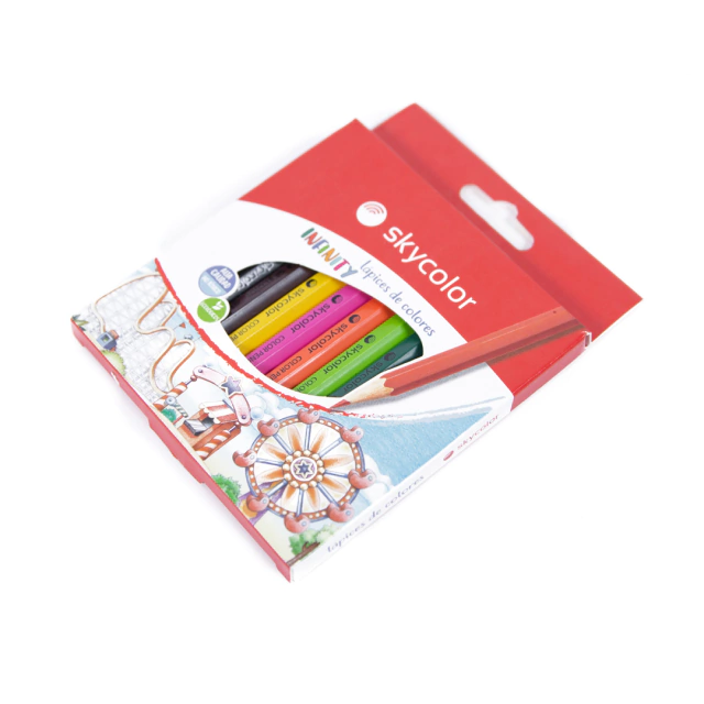 Mini Lapices Skycolor x 12 Cortos