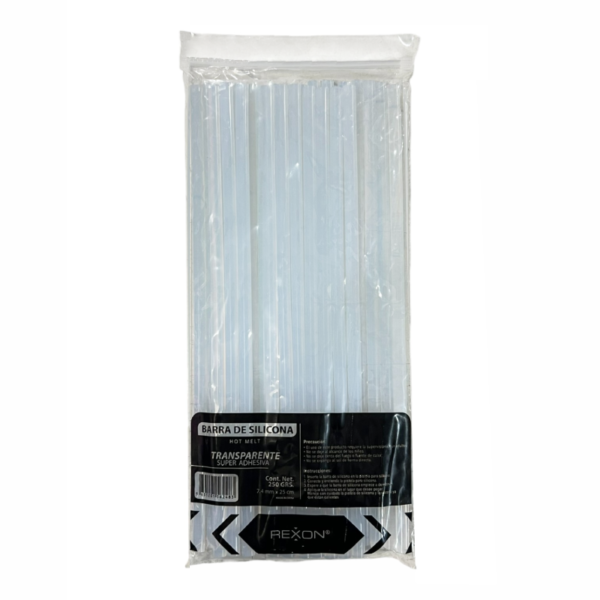 PAQUETE DE BARRAS DE SILICONA FINA - x 20 UNIDADES - 25 cm REXON