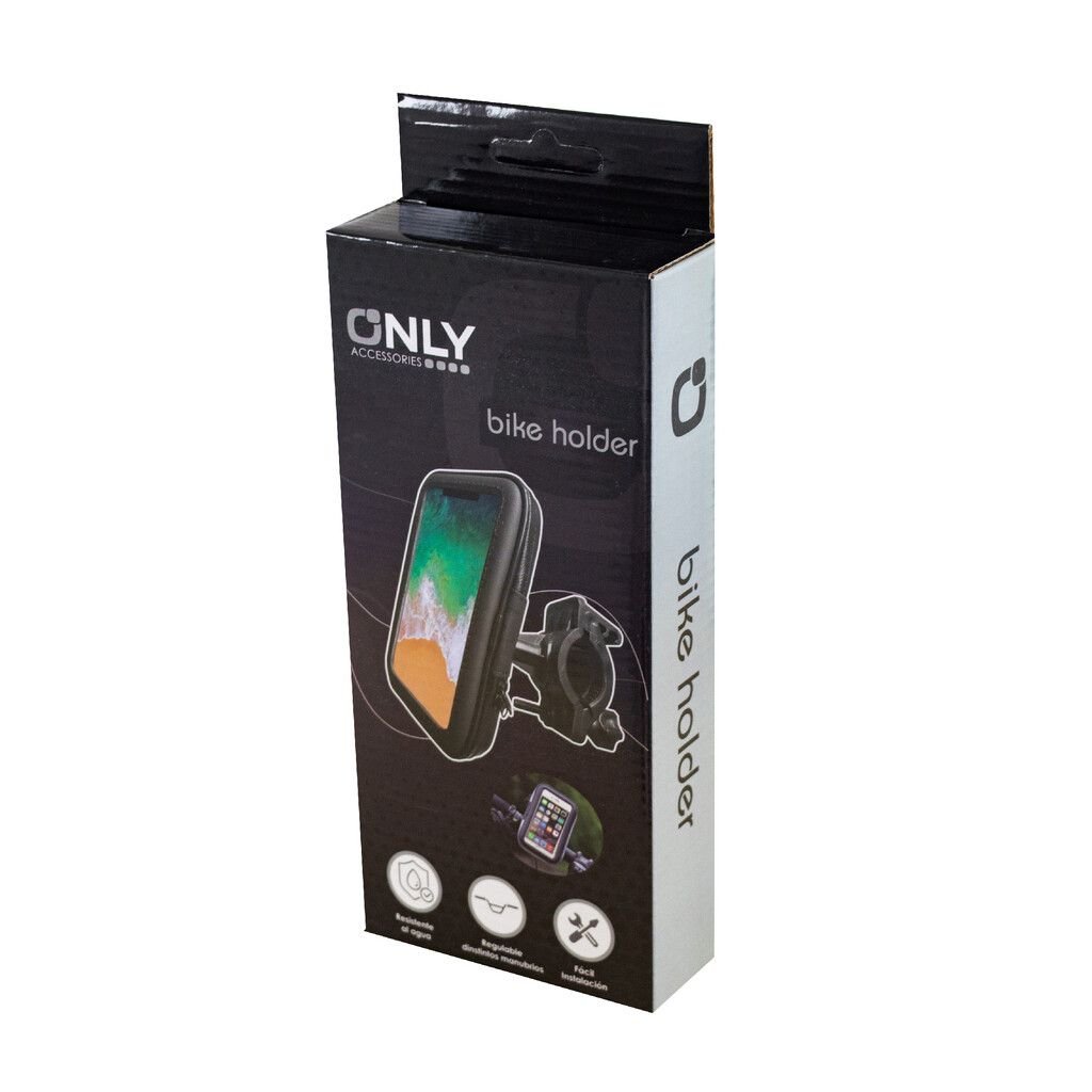 SOPORTES PARA CELULAR * ONLY * PARA MOTOVEHICULOS / BICICLETA 5.5" a 6.2" - IMPERMEABLE - SEGURO- VISOR- UBER