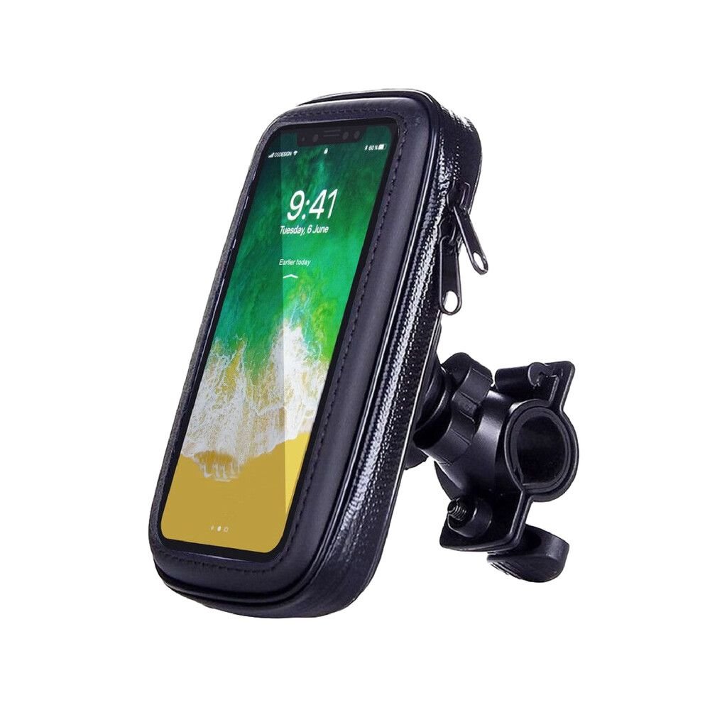 SOPORTES PARA CELULAR * ONLY * PARA MOTOVEHICULOS / BICICLETA 5.5" a 6.2" - IMPERMEABLE - SEGURO- VISOR- UBER