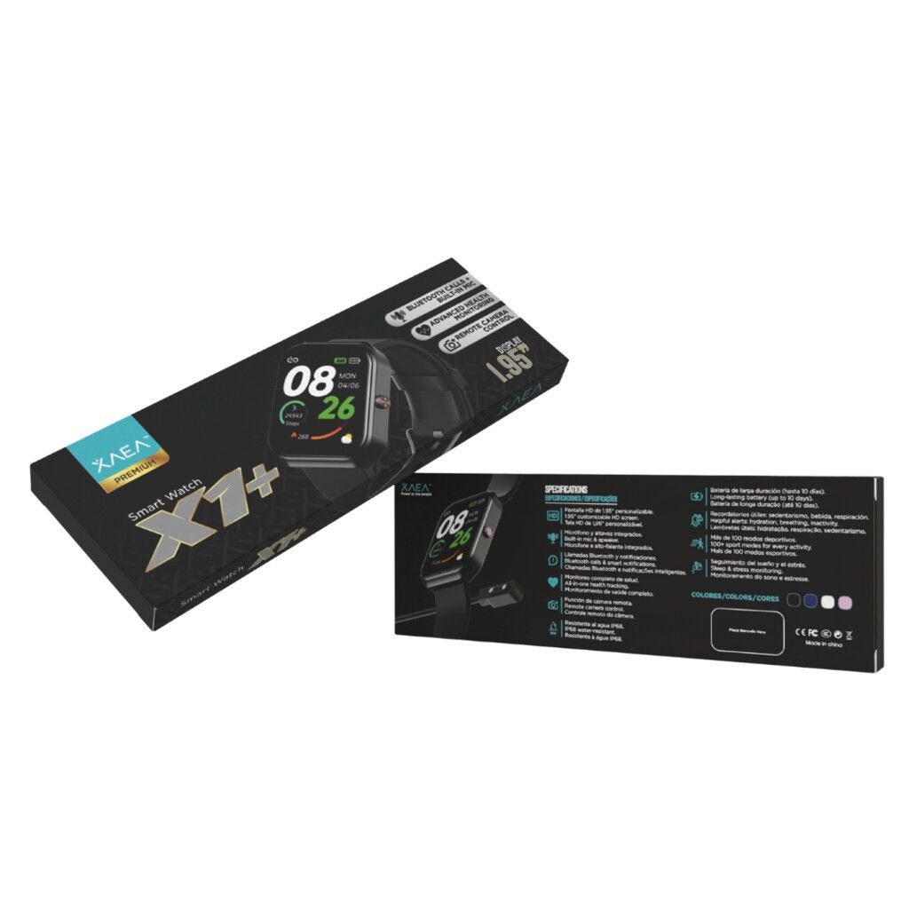 Reloj Smart WATCH "XAEA X1 Plus Azul" Premium Bateria XL