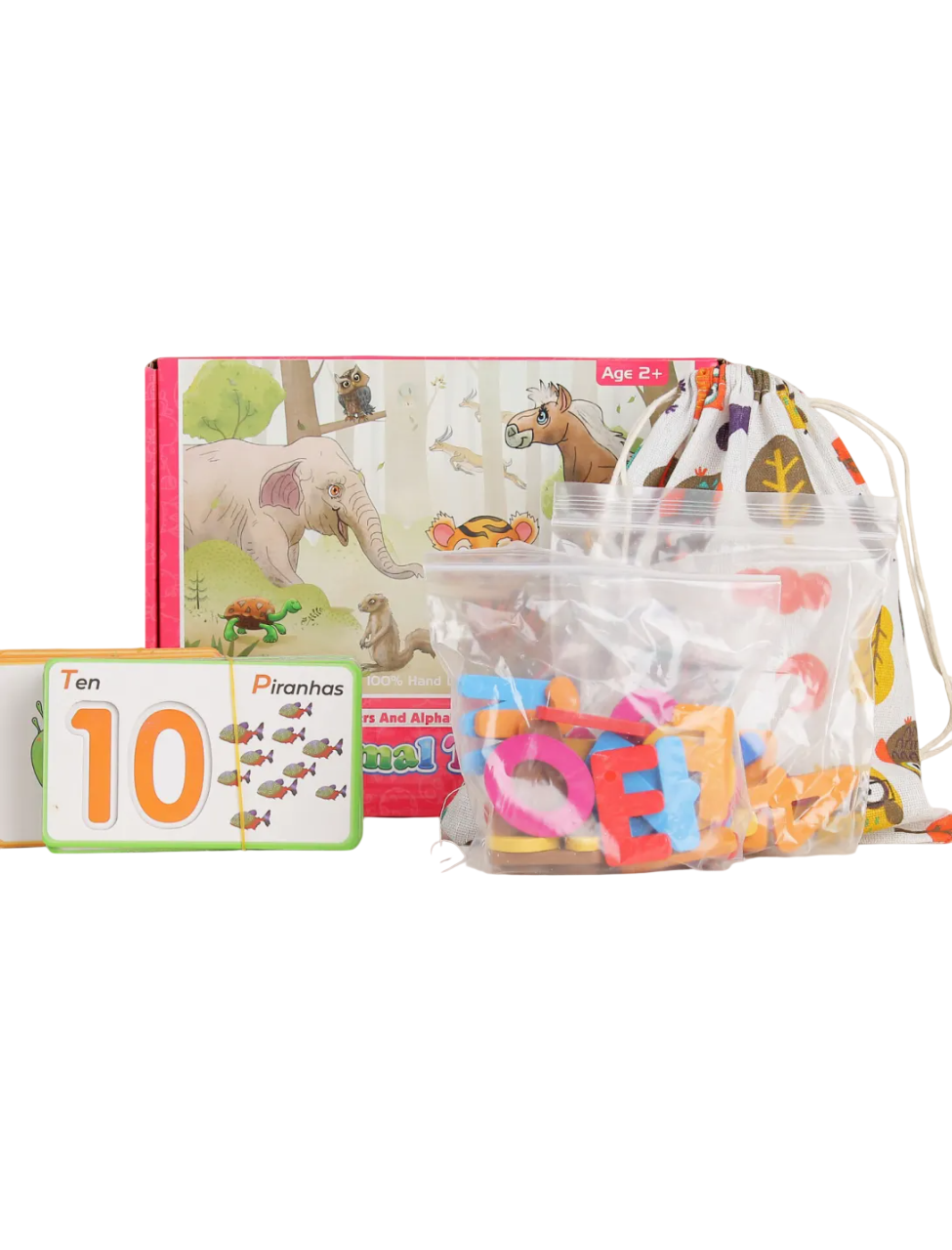 Set Didácticos de Madera *Animales + Letras + Numeros* Shemira