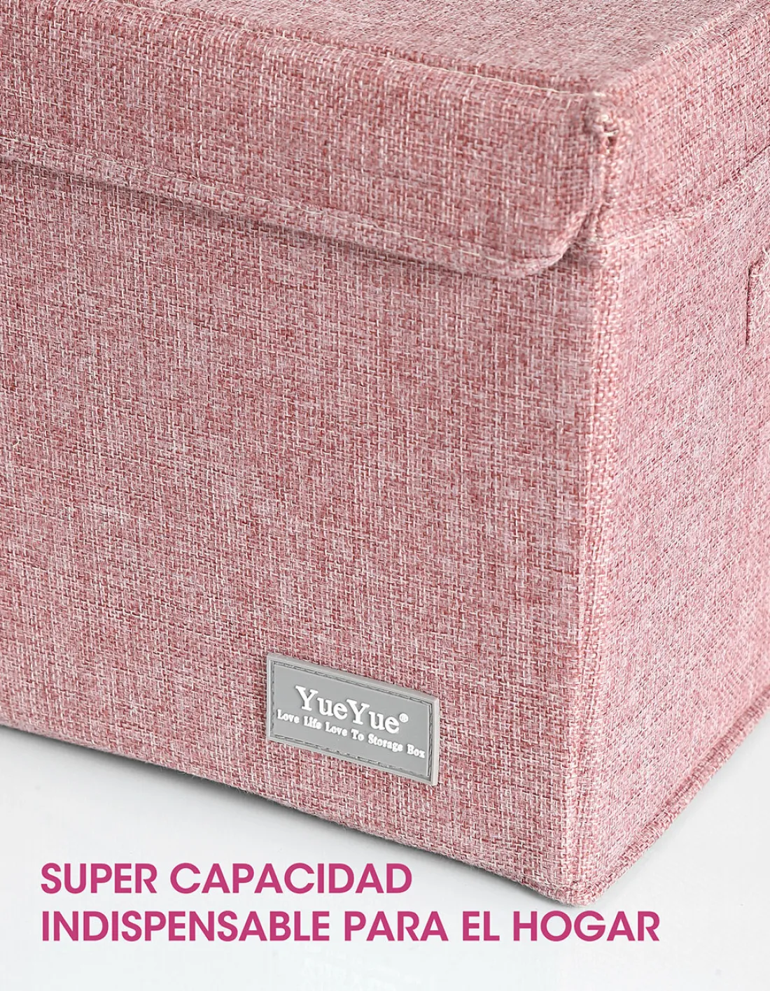 Caja Rigida Plegable - Bordó - Organizadora con Tapa Extra Grande (Color Exacto en la Ultima Foto)