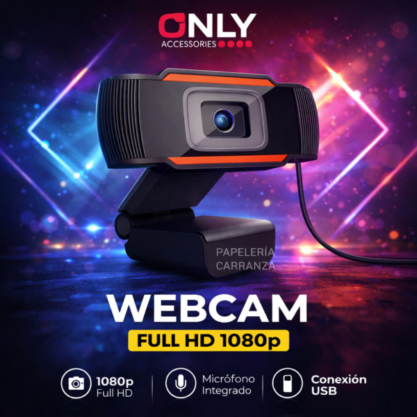 Webcam * ONLY * Cámara Web Full HD 1080p Con Micrófono Streaming Zoom