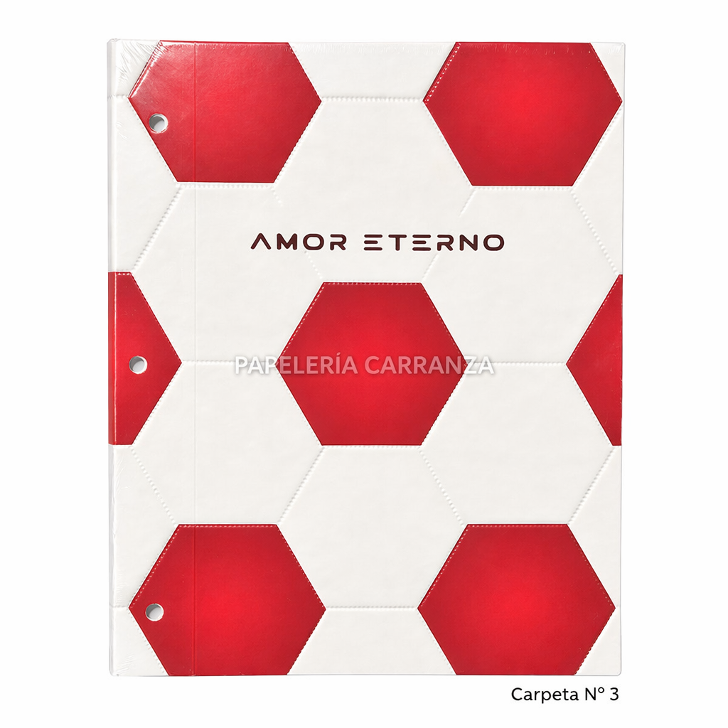 Tapa de Carpeta Escolar N3 " AMOR ETERNO (RIVER PLATE) " LOBO