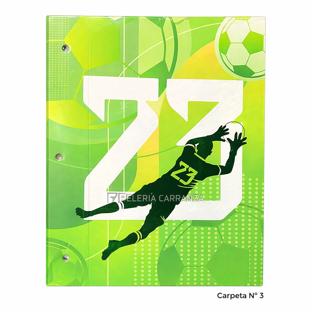 Tapa de Carpeta Escolar N3 " DIBU 23 (SELECCION ARGENTINA) " LOBO