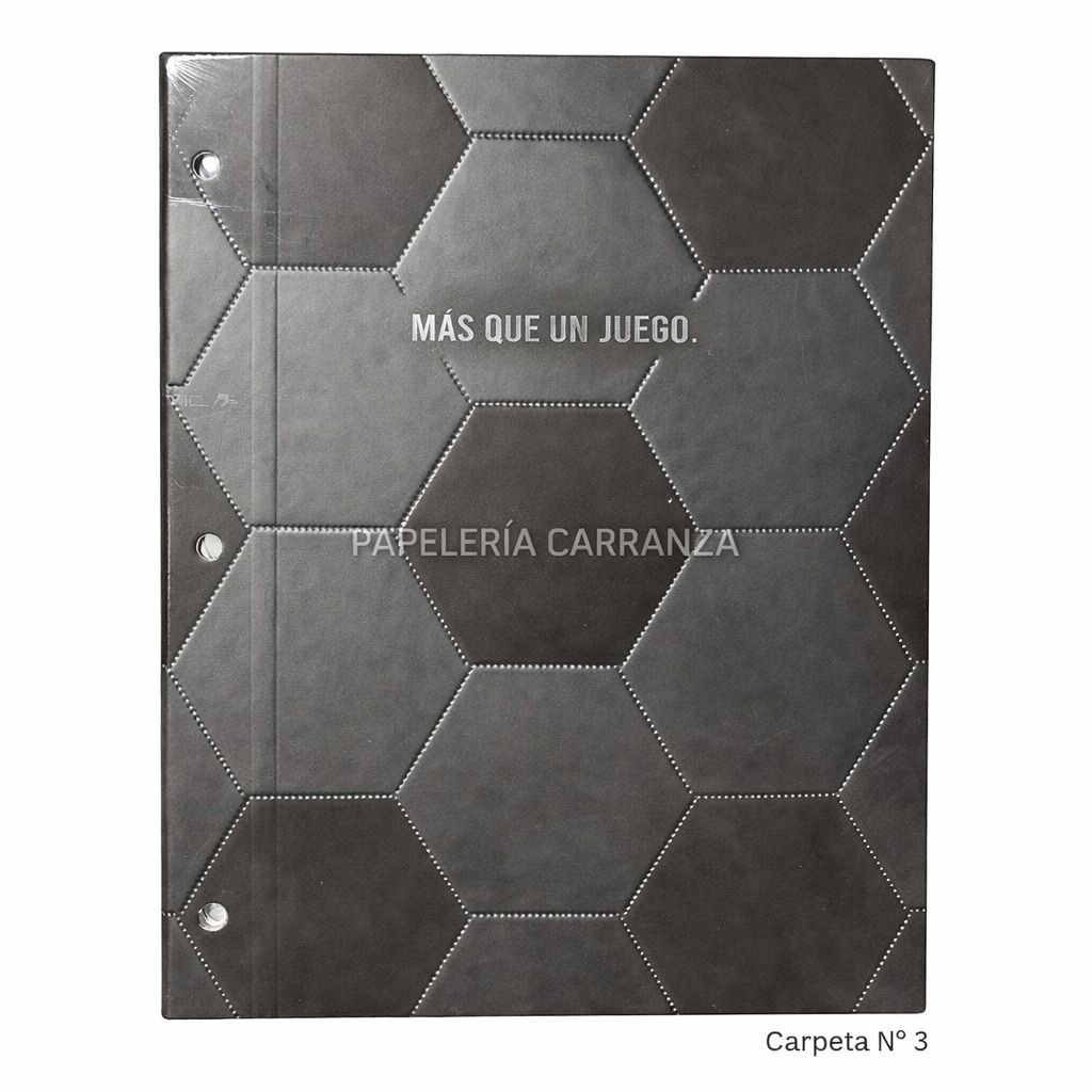 Tapa de Carpeta Escolar N3 " MAS QUE UN JUEGO (FUTBOL) " LOBO