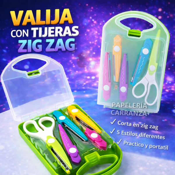 VALIJA DE TIJERAS CON FORMAS SET x 5 OLAMI