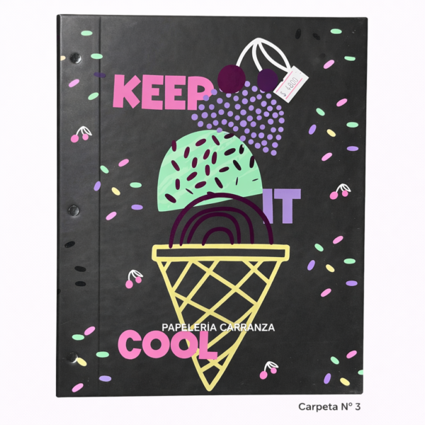 Tapa de Carpeta Escolar N3 " COOL " LOBO