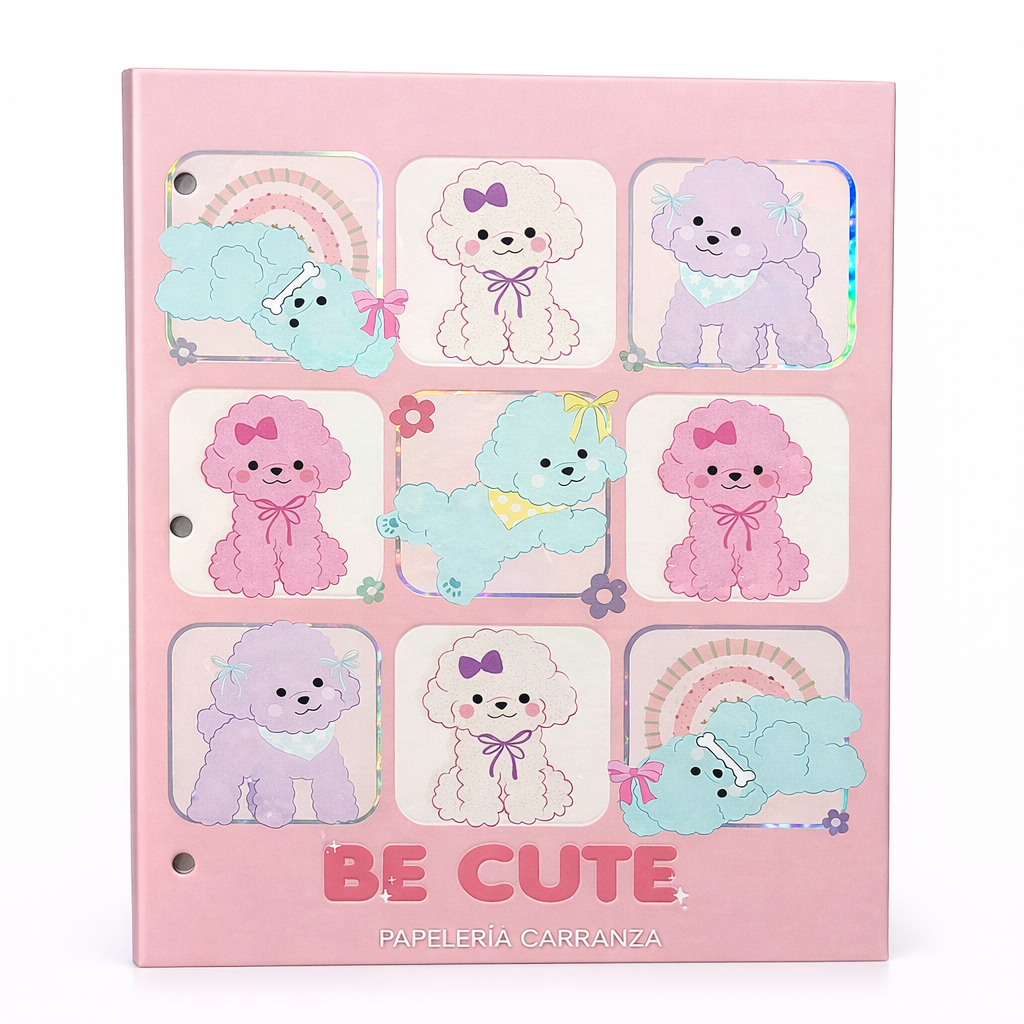 Tapa de Carpeta Escolar N3 " CUTE " LOBO