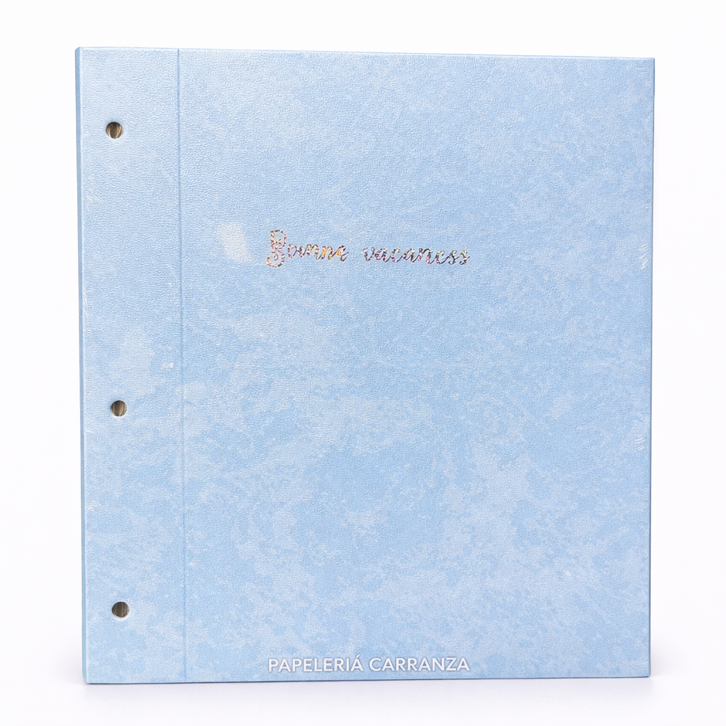 Tapa de Carpeta Escolar N3 " CELESTE LISA " LOBO