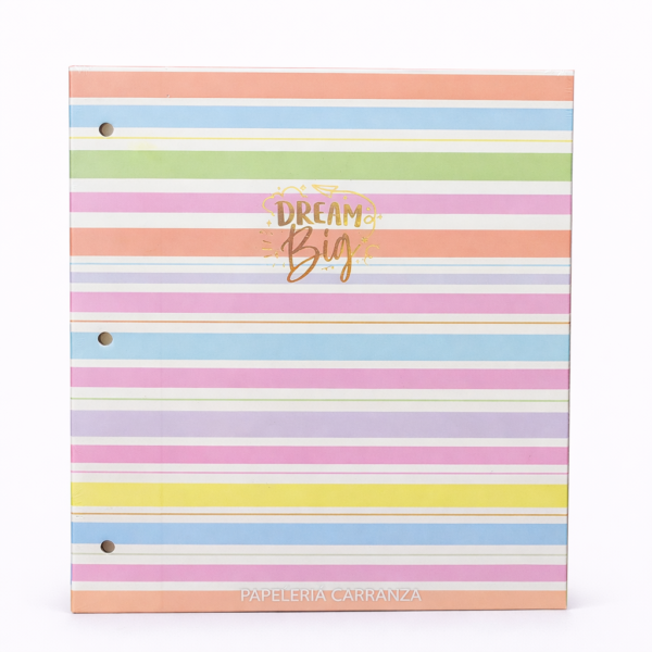 Tapa de Carpeta Escolar N3 " DREAM BIG " LOBO