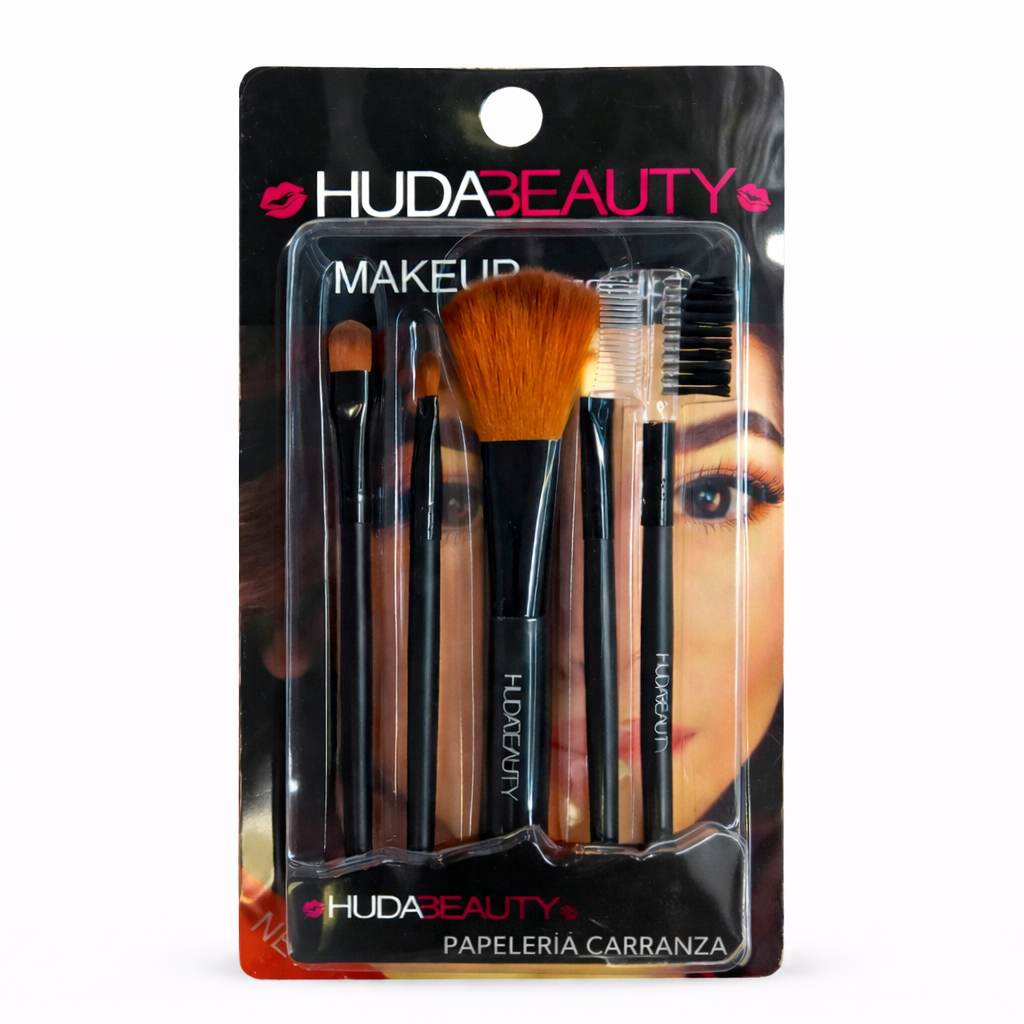 SET DE BROCHAS * Huda Beauty x5 unidades *  MAQUILLAJE