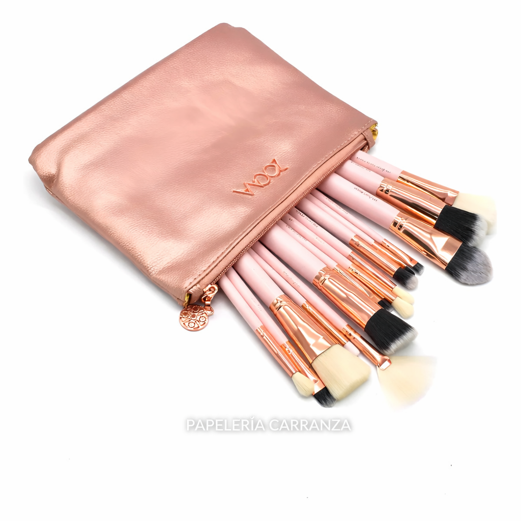 ESTUCHE DE BROCHAS * Zocva x15 unidades *  MAQUILLAJE
