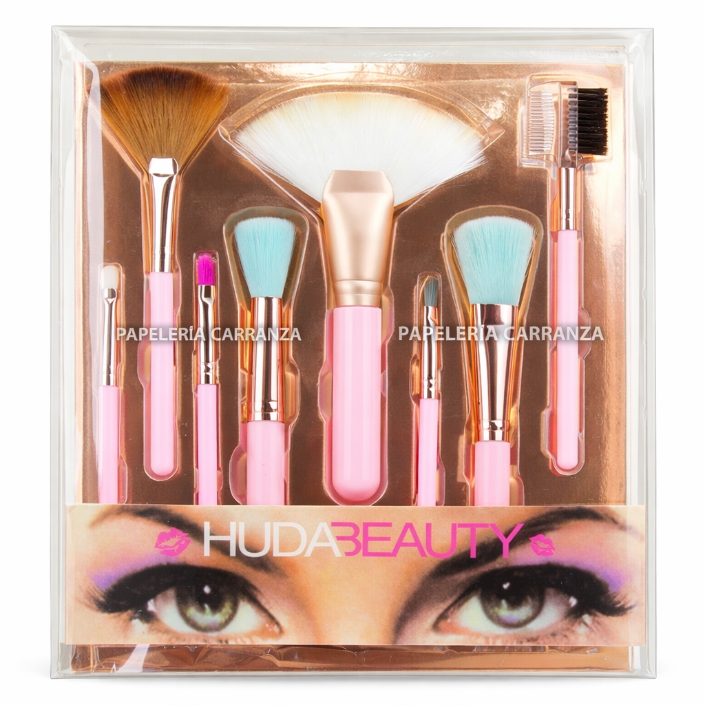 SET DE BROCHAS * Huda Beauty x8 unidades *  MAQUILLAJE