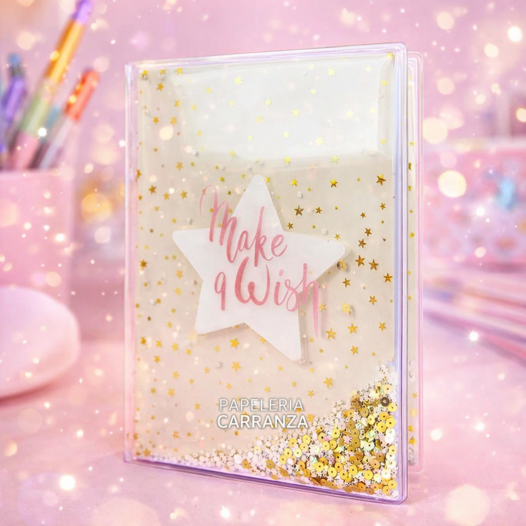 CUADERNOS PREMIUM 15 X 21 ”MAKE A WISH” A5 80 Hojas