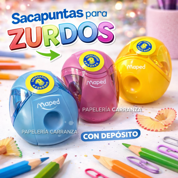 Sacapunta MAPED " IGLOO PARA ZURDOS Simple " Con Deposito