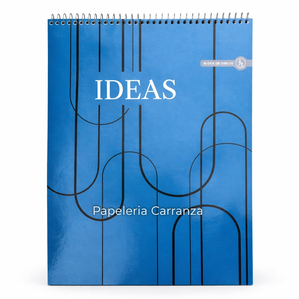 BLOCK DE DIBUJO C/ ESPIRAL A4 ” IDEAS ” 120 GR RY DESIGN