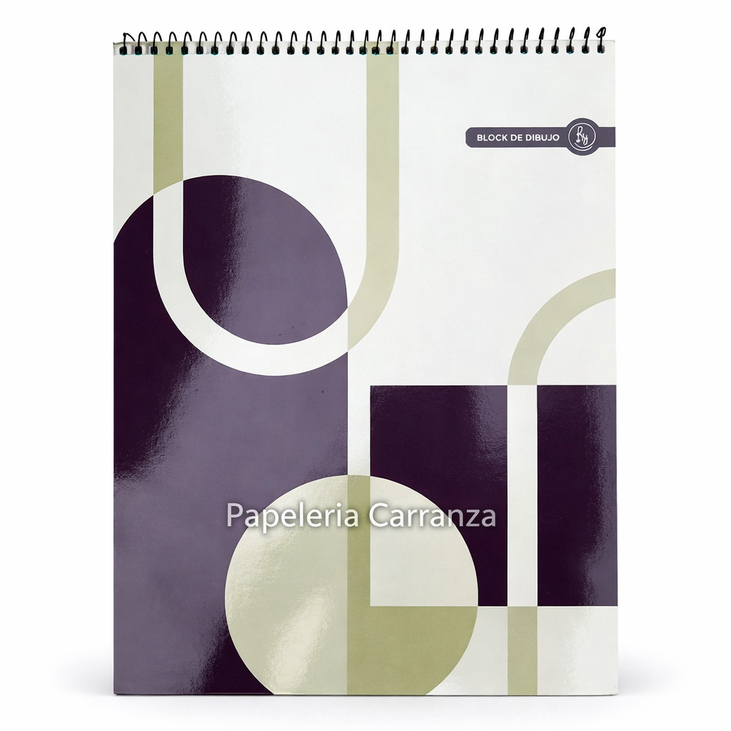 BLOCK DE DIBUJO C/ ESPIRAL A4 ” FORMAS ” 120 GR RY DESIGN