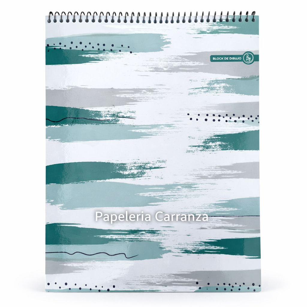 BLOCK DE DIBUJO C/ ESPIRAL A4 ” ACQUA ” 120 GR RY DESIGN