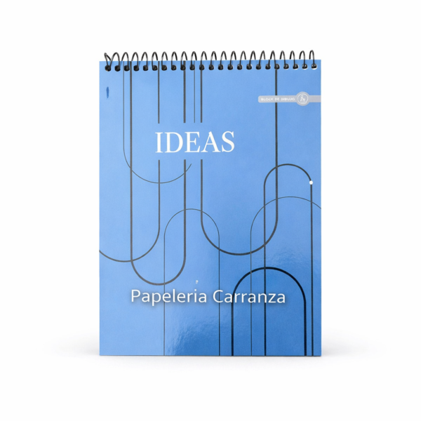 BLOCK DE DIBUJO C/ ESPIRAL A5 ” IDEAS ” 120 GR RY DESIGN (Chico)
