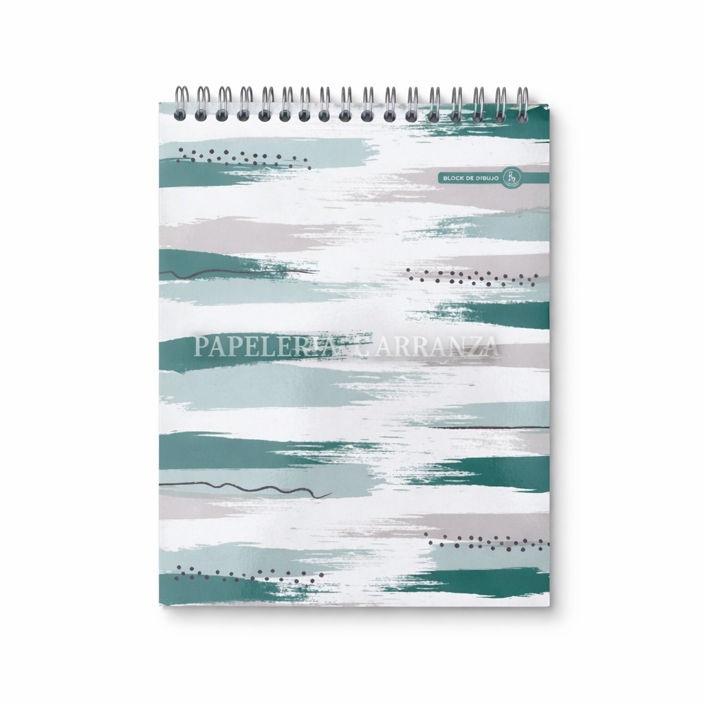 BLOCK DE DIBUJO C/ ESPIRAL A5 ” ACQUA ” 120 GR RY DESIGN (Chico)