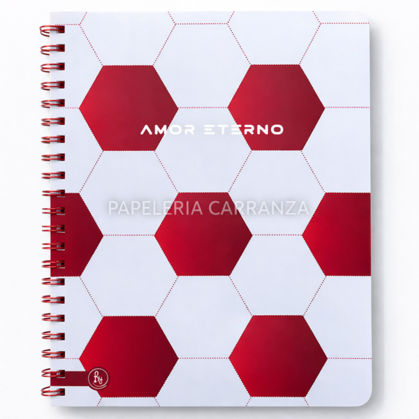 CUADERNILLO C/ ESPIRAL SEMI RIGIDO A4 RY " AMOR ETERNO " 80 HOJAS PREMIUM