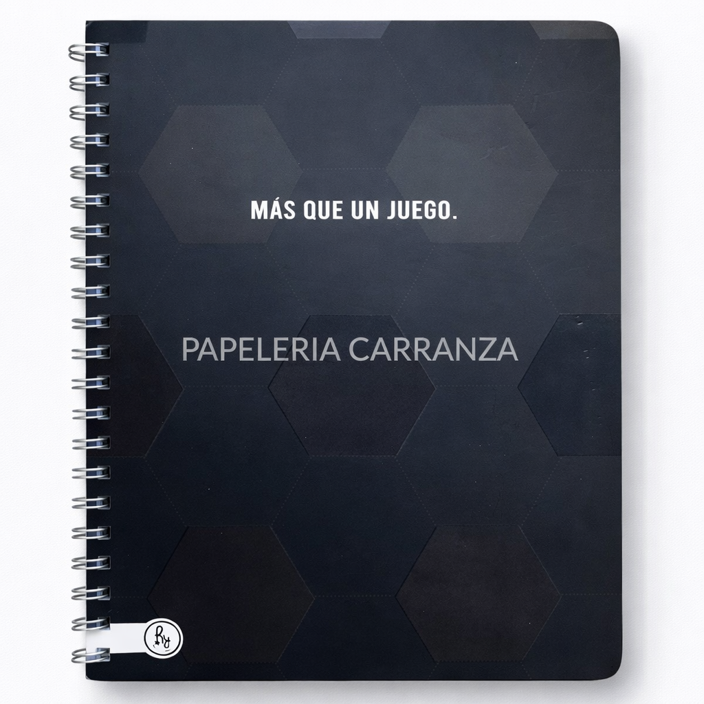 CUADERNILLO C/ ESPIRAL SEMI RIGIDO A4 RY " MAS QUE UN JUEGO " 80 HOJAS PREMIUM