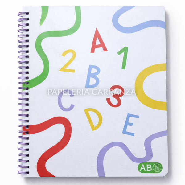 CUADERNOS C/ ESPIRAL 27 X 21 ” ABCD ” RY A4 60 HOJAS ABC