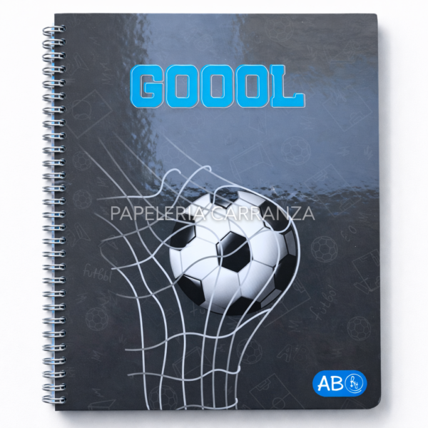 CUADERNOS C/ ESPIRAL 27 X 21 ” GOL ” RY A4 60 HOJAS ABC