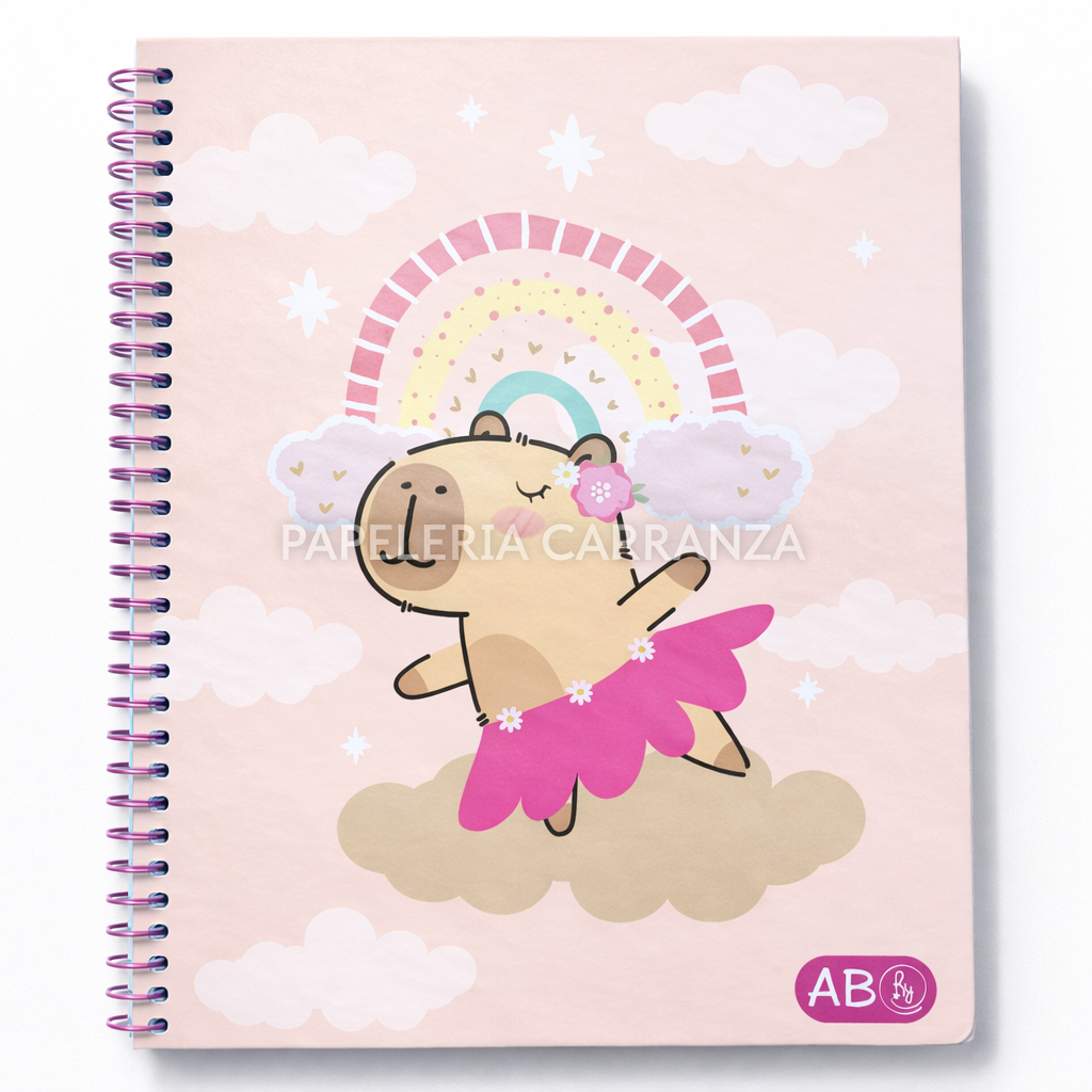 CUADERNOS C/ ESPIRAL 27 X 21 ” BAILARINA ” RY A4 60 HOJAS ABC