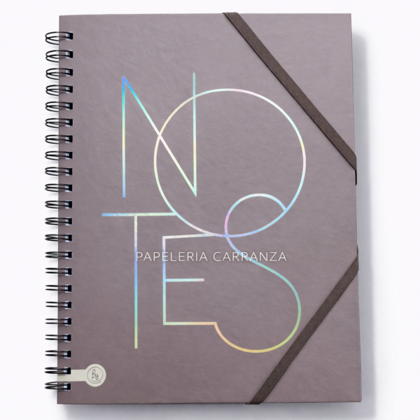 CUADERNOS UNIVERSITARIO C/ ESPIRAL 28 X 20 RAYADO ” NOTES ” A4 RY DESIGN