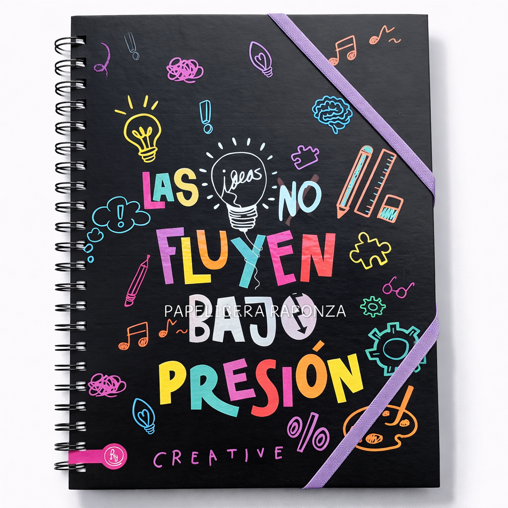 CUADERNOS UNIVERSITARIO C/ ESPIRAL 28 X 20 RAYADO ” IDEAS ” A4 RY DESIGN