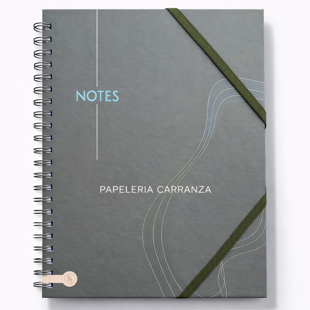 CUADERNOS UNIVERSITARIO C/ ESPIRAL 28 X 20 RAYADO ” LINEAS (VERDE) ” A4 RY DESIGN