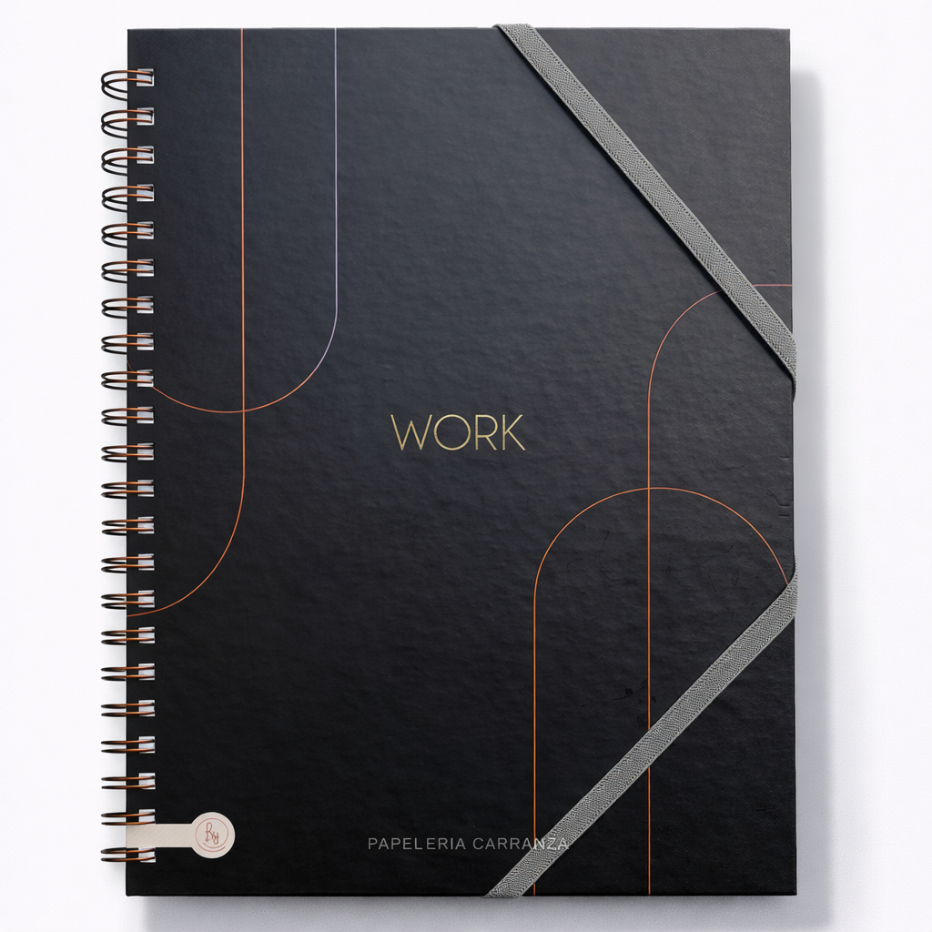 CUADERNOS UNIVERSITARIO C/ ESPIRAL 28 X 20 RAYADO ” WORK ” A4 RY DESIGN